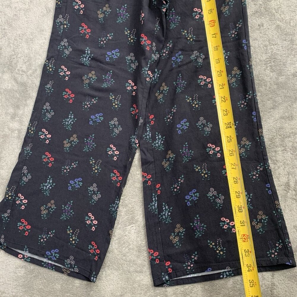 Marine Layer Kiley Pants Womens XS Black India Floral Print Casual Wide Leg Boho - Picture 5 of 14
